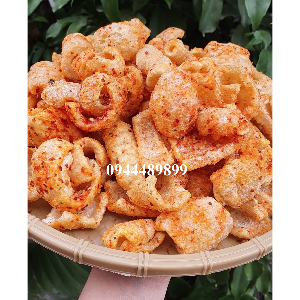 [Tết 2022]500gr DA HEO CHÁY TỎI 500g - đồ ăn vặt