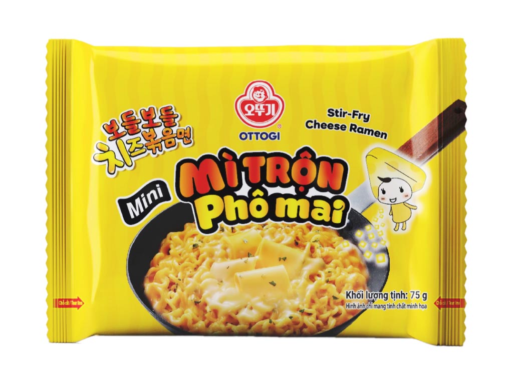 CB 10 GÓI MÌ OTTOGI MINI TRỘN PHÔ MAI 75GR- 52705