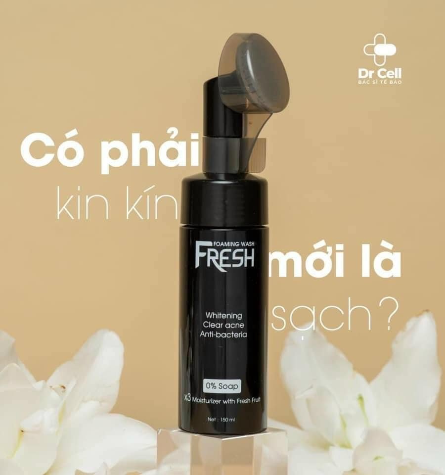 Sữa Rửa Mặt Fresh Dr Cell 150ml làm sạch da ngăn ngừa mụn sáng mịn da