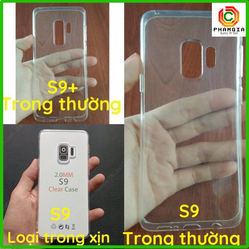 Ốp lưng dẻo trong silicon samsung galaxy s9 / s9+cao cấp