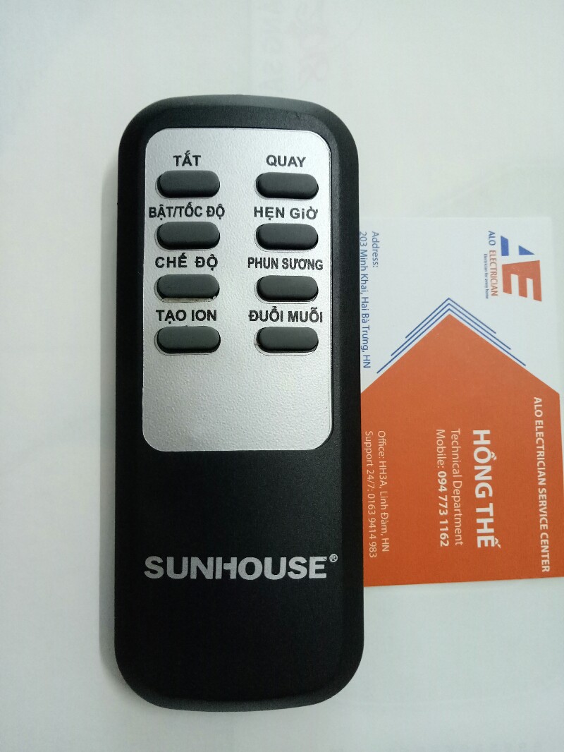 Điều khiển từ xa quạt Sunhouse SHD7802