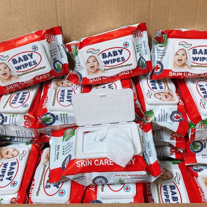 Combo 10 gói khăn ướt Baby Swipes 80g
