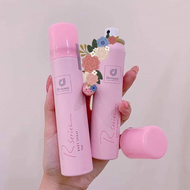 [H-O-T]  XỊT Thơm body RSERIE hương hoa hồng Thái Lan Xịt thơm Designer collection rseries body spray hiện là một sản phẩm mà mọi cô nàng đều nên sử dụng