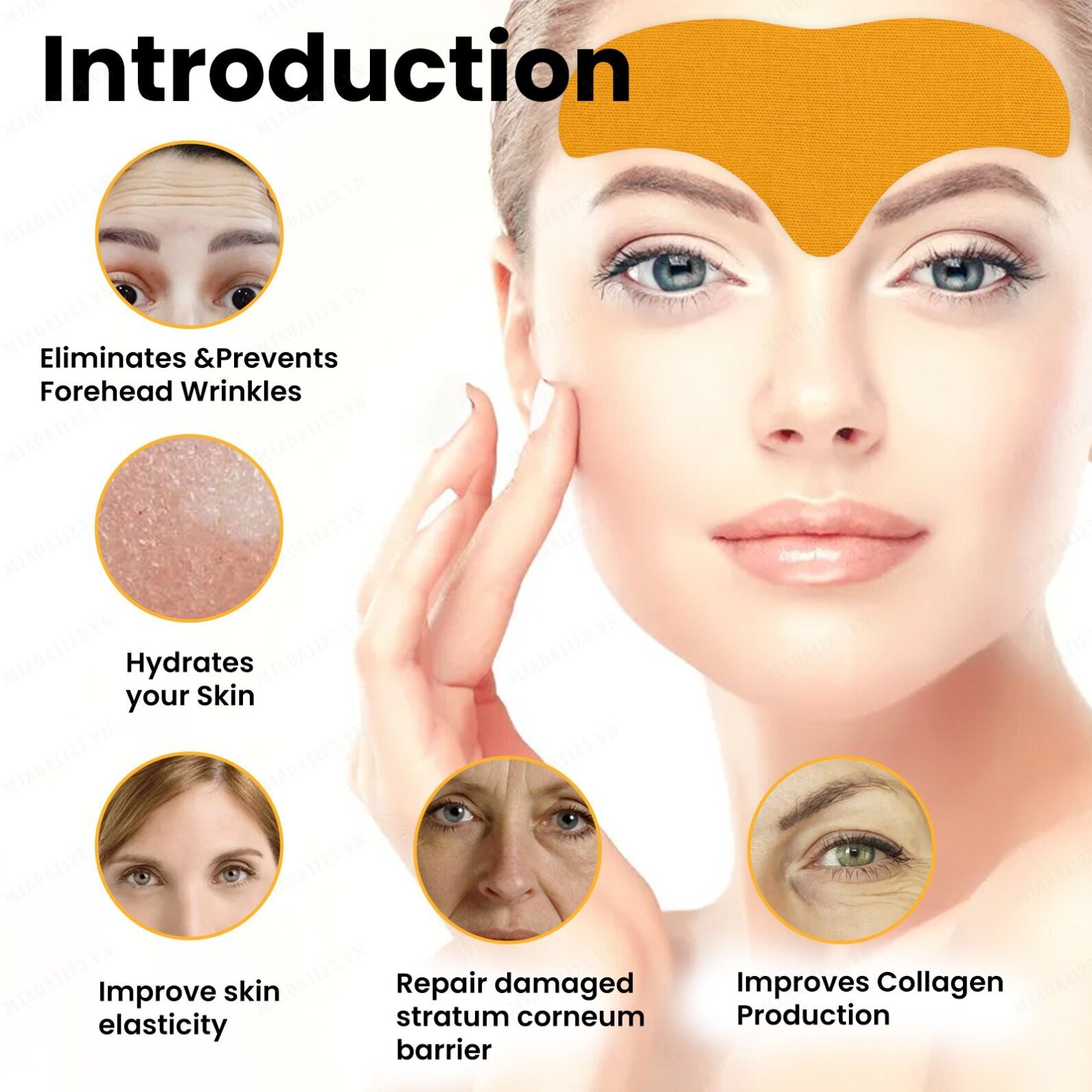 Forehead Wrinkle Lightening Patch Lifting Firming Forehead Patch