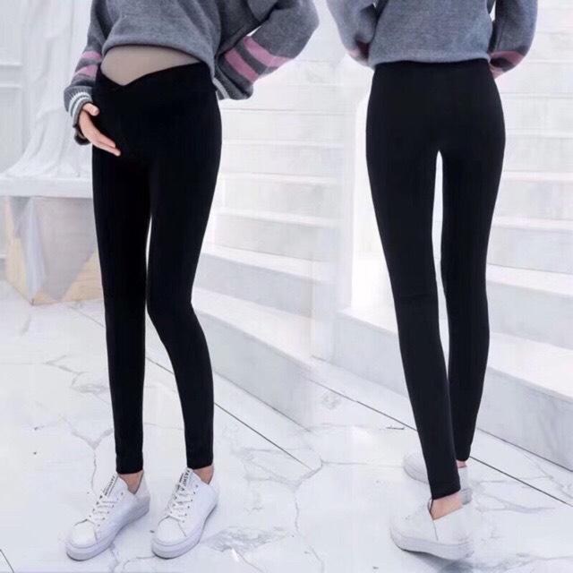 Quần bầu len cạp chéo mới