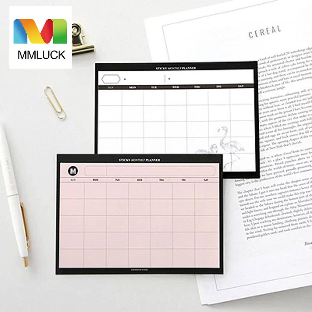 MMLUCK Giấy Kế Hoạch Tóm Tắt Đơn Giản Hiệu Quả Làm Việc Giấy Viết Văn Phòng Phẩm Sổ Ghi Chép Kế Hoạch Tháng Nhật Ký Học Sinh Sổ Ghi Chép Lịch Trình Để Bàn Sổ Kế Hoạch