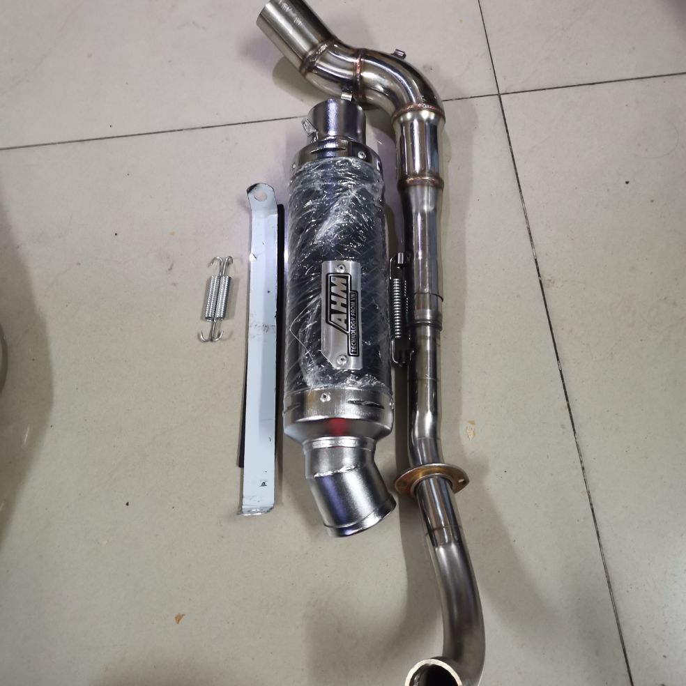 pô ahm, pô xe dream, xe Wave có thiết kế cổ cong 2 khúc dành cho xe dream, xe Wave, xe cúp, xe sirius  (Có Video )