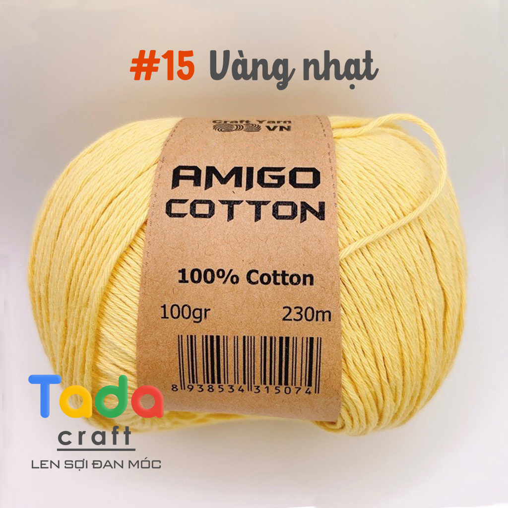 Sợi amigo craft yarn vn 100% cotton