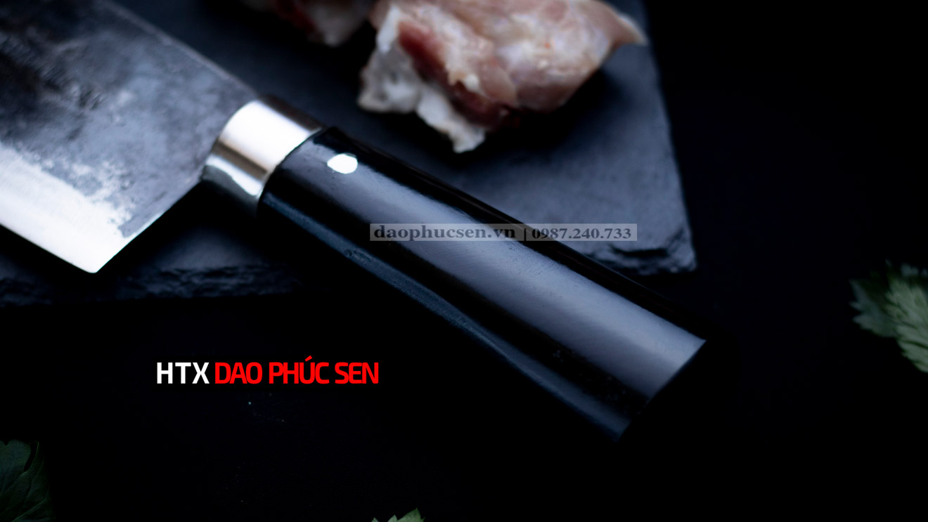 Dao thái 20cm nhíp xe cán gỗ G02M