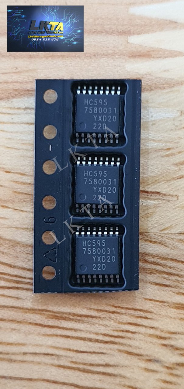 74HC595 - (10c) Chính hãng Texas Instruments (TI)