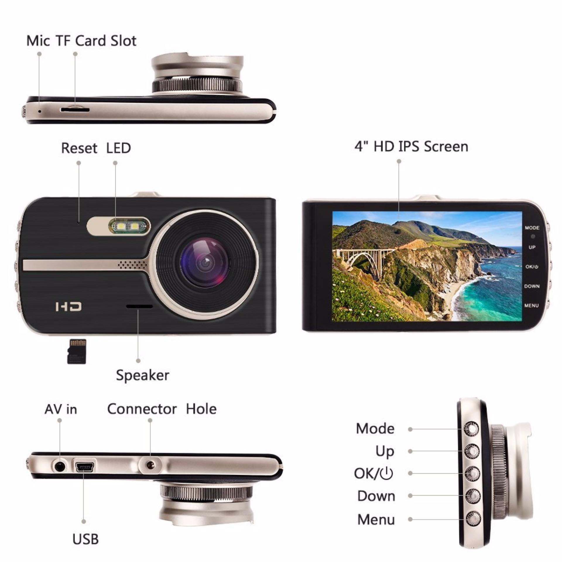 Camera Hành Trình Kiêm Camera Lùi FULL HD ELITEK 2590