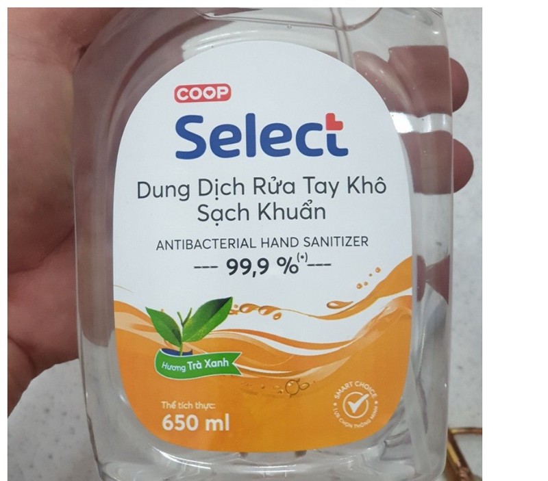 [HCM]Dung Dịch Rửa Tay Khô Select 650ml (Diệt sạch khuẩn)