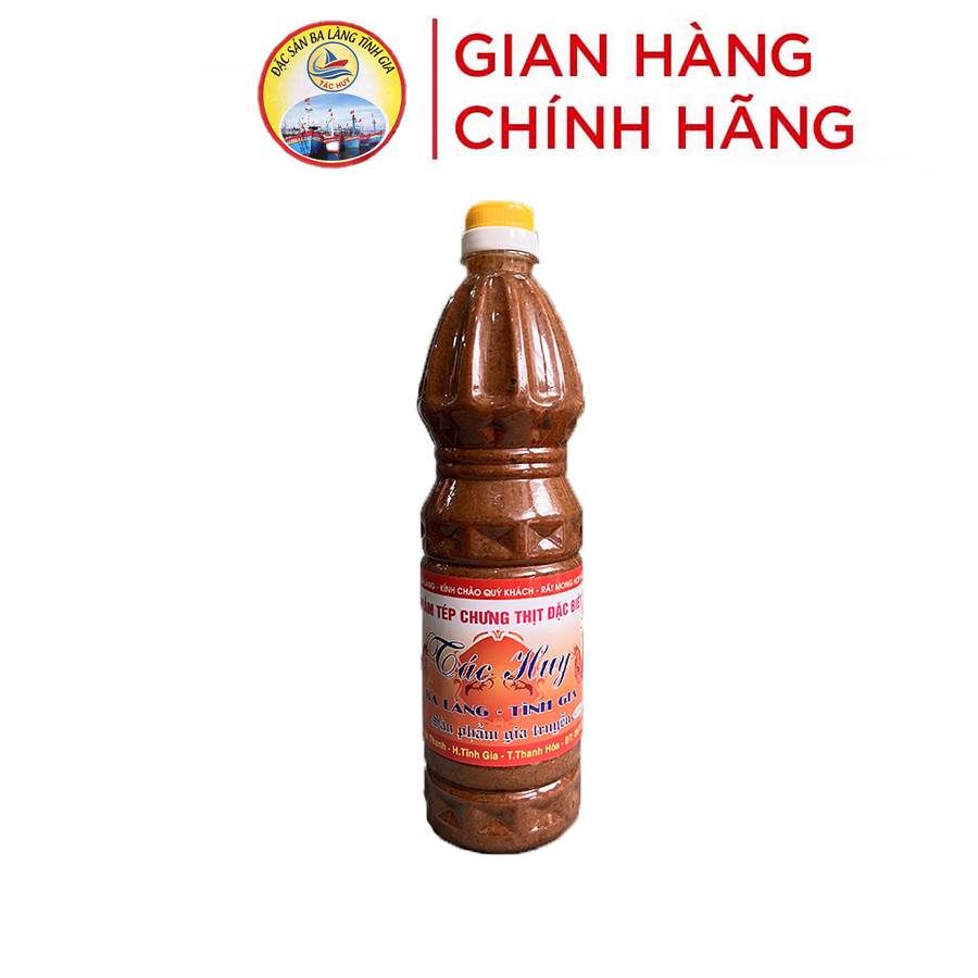 Mắm tép dùng chưng thịt hoặc chấm đồ luộc (mắm tép Ba Làng Thanh Hoá ngon 1 chai 1kg)