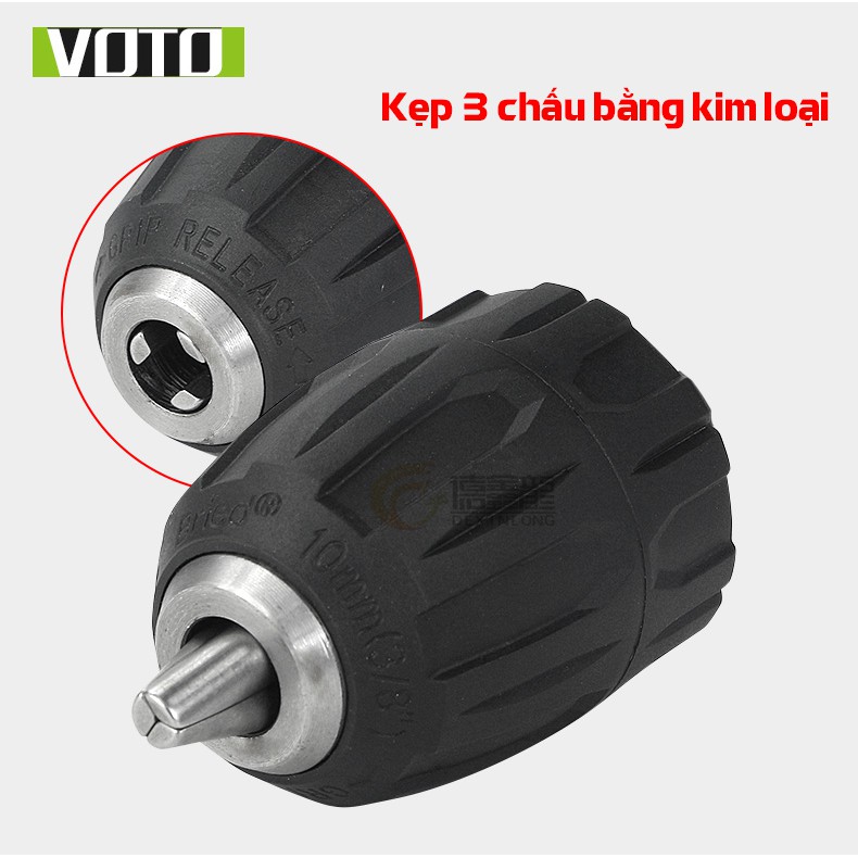 Đầu Măng Ranh Kẹp Mũi Khoan 0.8-10Mm 3/8 -24Unf Thay Thế Máy Khoan Pin