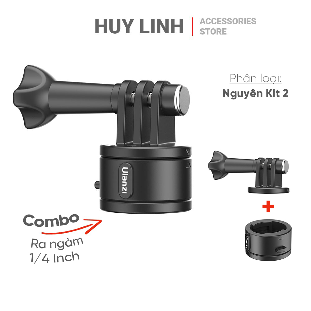 Ulanzi Go Quick II Quick Release Magnetic Set 3009-Bộ ngàm chuyển tháo lắp nhanh chính hãng