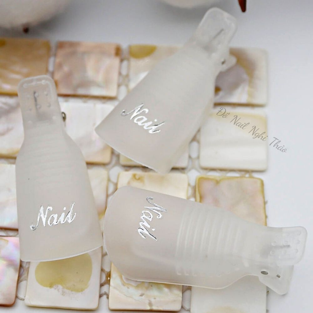 Kẹp ủ móng tay tháo gel set 10 cái