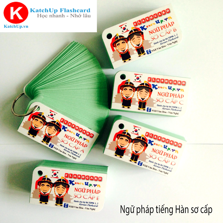 [HCM] Bộ Flashcard Ngữ Pháp Tiếng Hàn Sơ Cấp (TOPIK 12) – High Quality