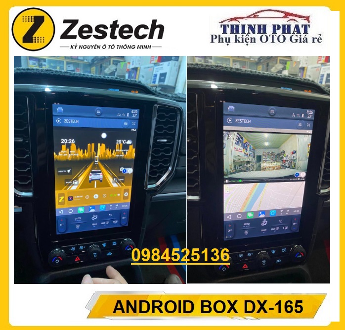 [HÀNG CHÍNH HÃNG] Carplay Android Box Zestech DX165 (Tặng Sim 4G, Vietmap bản quyền, Phần mềm giọng nói Kiki)Carplay Android zestech dx 165- Android box cho ô tô- Android box cho xe hơi