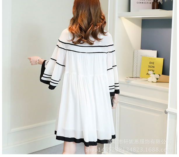 ĐẦM VÁY BẦU CÔNG SỞ VOAN  VIỀN ĐEN