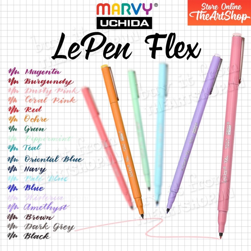 Bút đầu cọ thư pháp Marvy Lepen flex 4800 brush