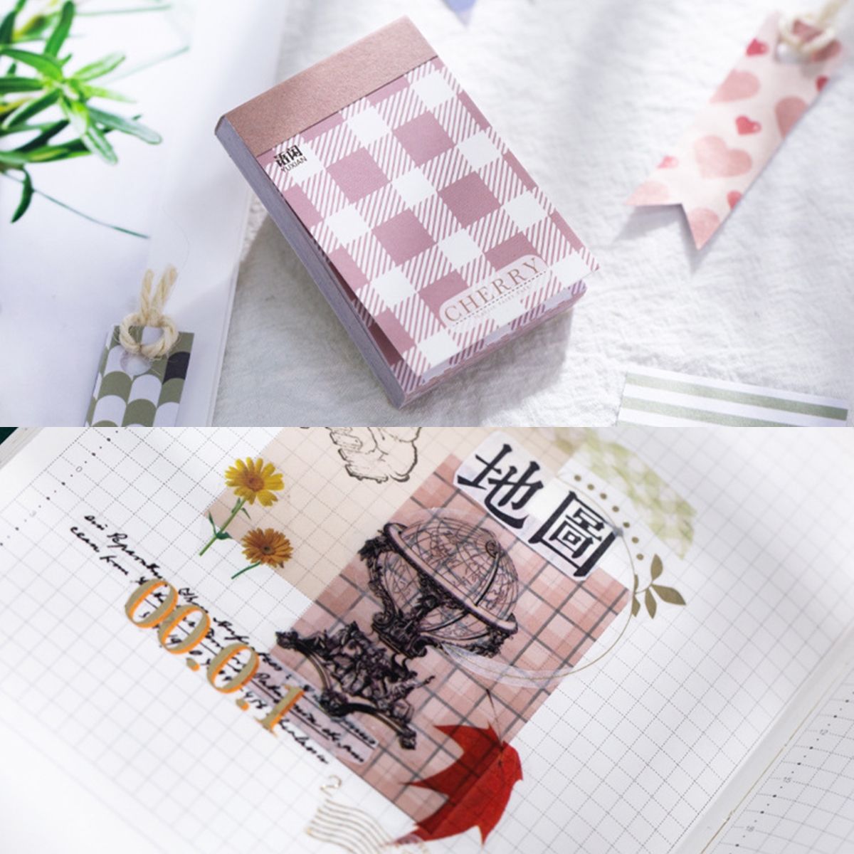 Cuốn 50 miếng sticker mẫu hoa văn cơ bản