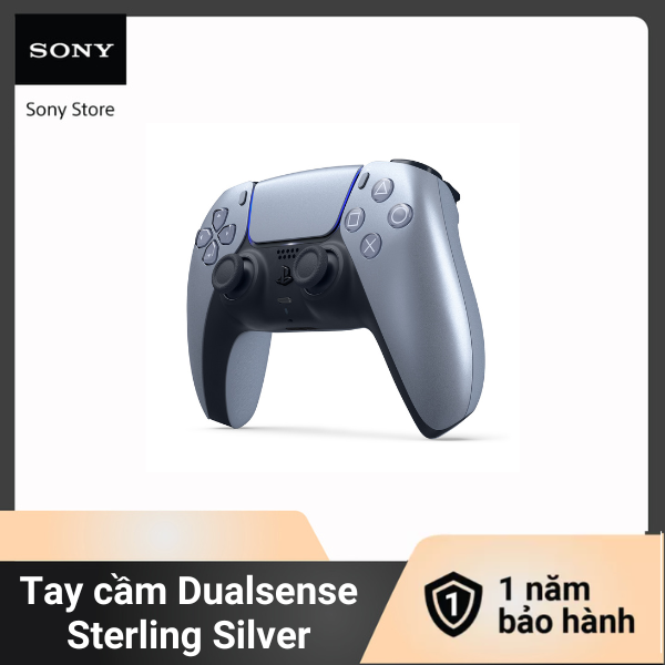 Tay cầm PS5 Dualsense Sterling Silver