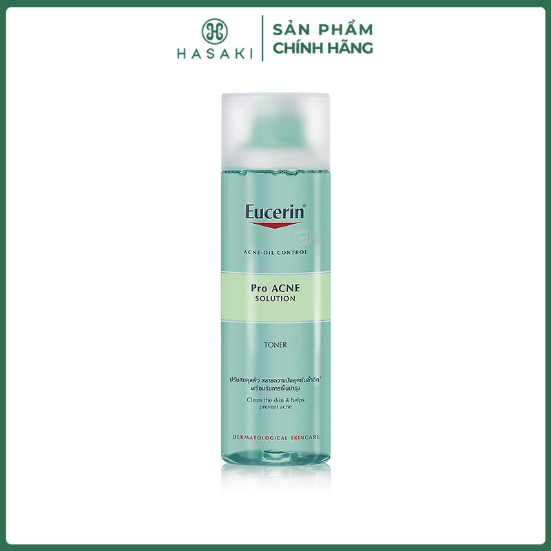 Nước hoa hồng eucerin dành cho da mụn pro acne toner 200ml