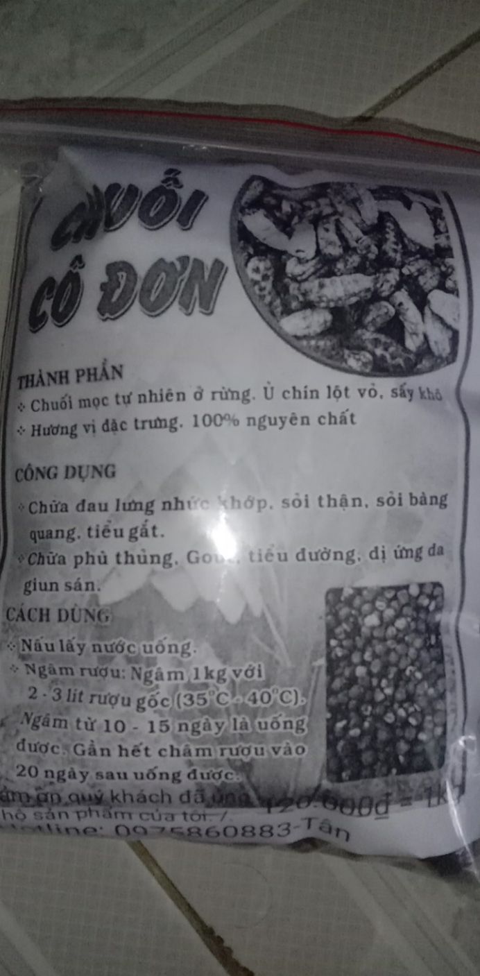 1kg Hạt Chuối Cô Đơn Rừng Phước Bình- Ninh Thuận