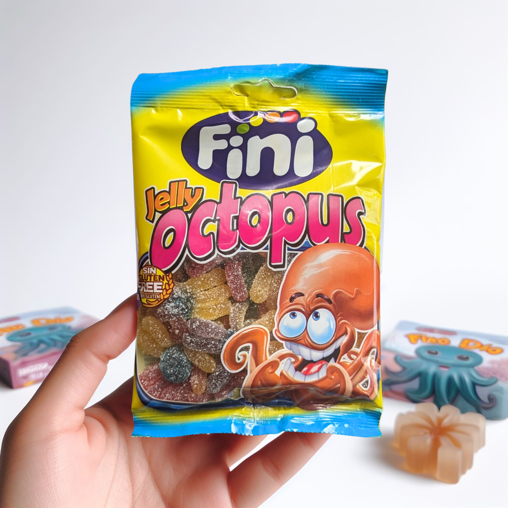 Fini Jelly Octopus Jelly Candy Fruit Flavour 90g