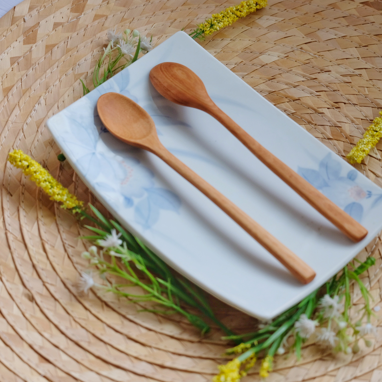 Muỗng thìa cafe gỗ tự nhiên - bầu