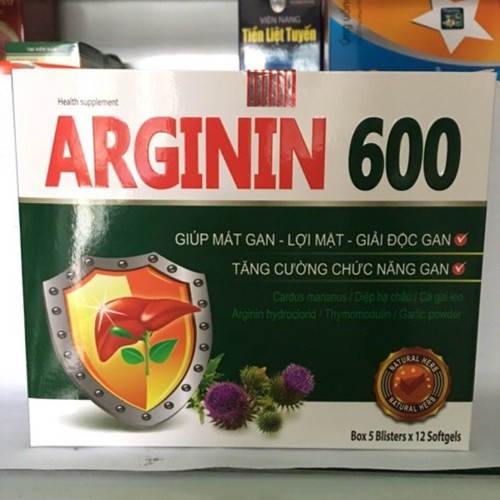 Arginin 600 tăng cường chức năng gan, hạ hen gan, bổ gan mát gan