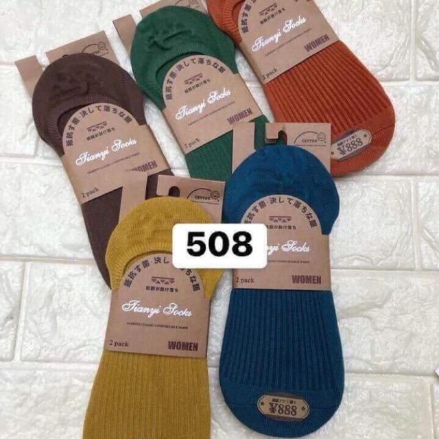 Combo 5 pairs socks happy sweater ribbed female style hànmới 2020