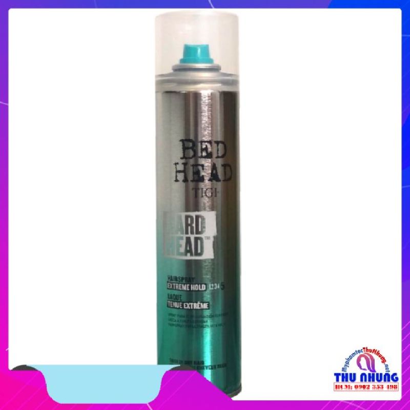 [HCM]Keo xịt giữ nếp tóc siêu cứng siêu bền TIGI BedHead Hard Head Hard Hold Hair Spray 385ml nhập khẩu