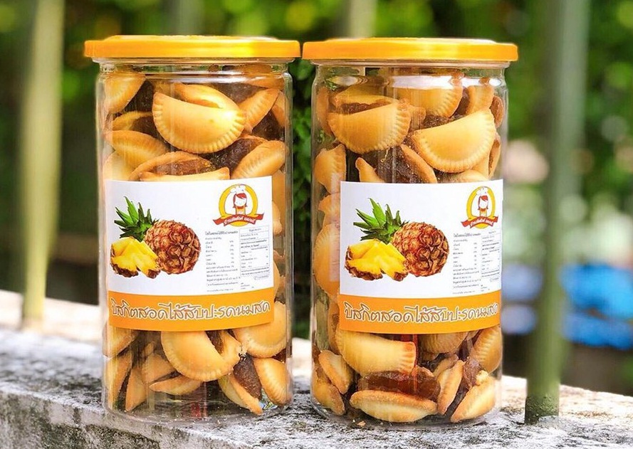 Bánh Quy Sò Kẹp Khóm (dứa) 300gram - Thái Lan