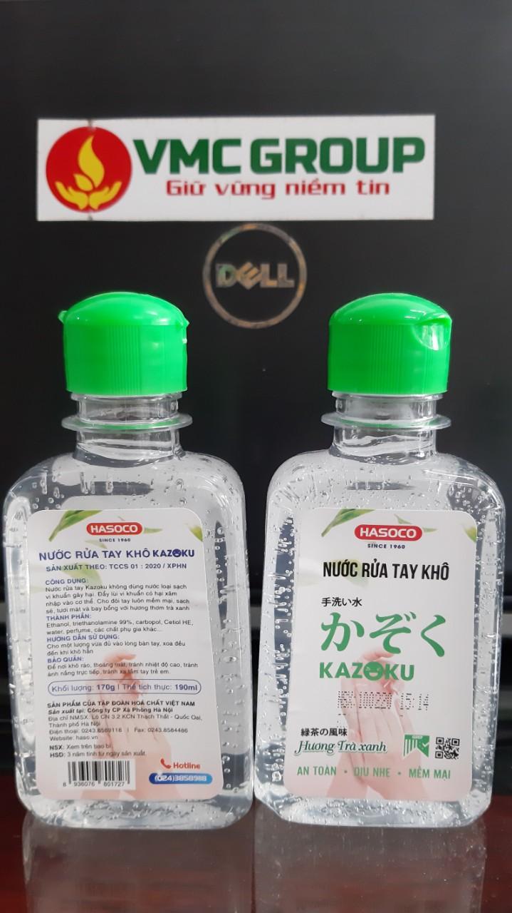 CHAI NƯỚC RỬA TAY KHÔ HASOCO - KAZOKU - 190ml