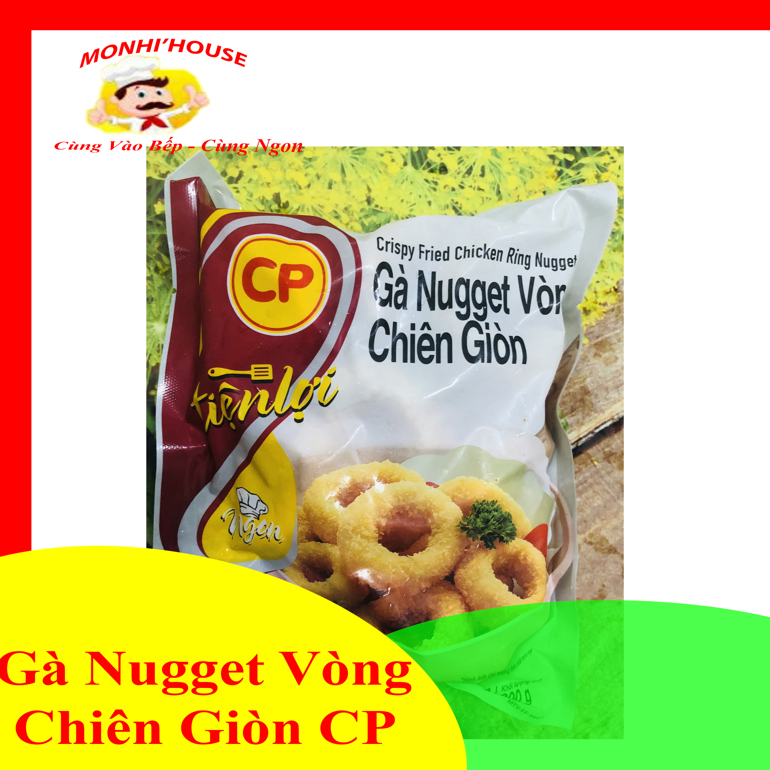 Gà Nugget Vòng/ Nuget Miếng  Chiên Giòn Cp gói 300g đặc biệt