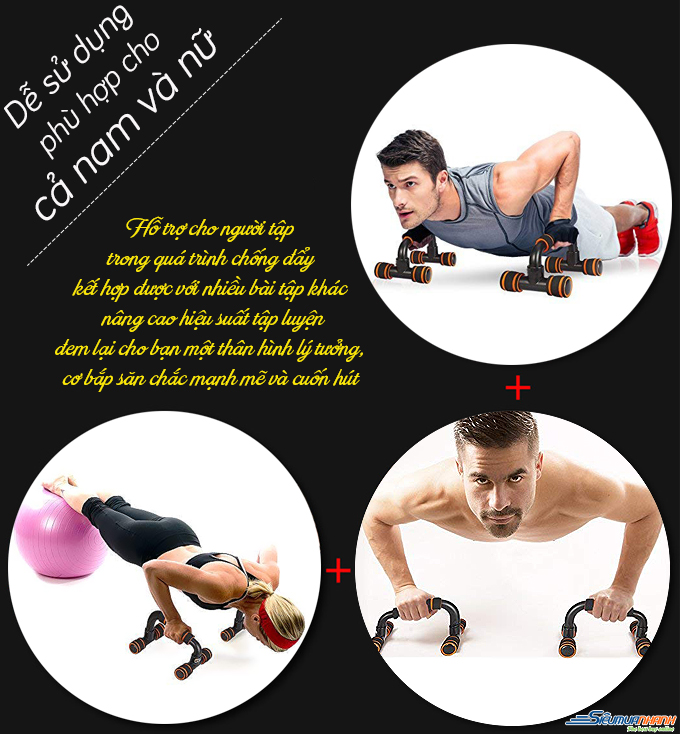 Dụng cụ Hít Đất, chống đẩy Push up Stand