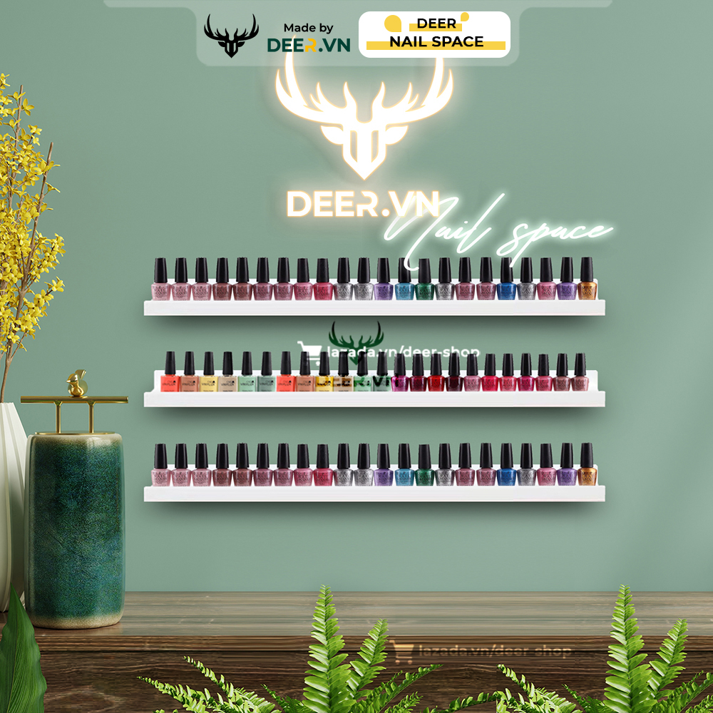 Deer-bar shelf for nail polish Wall long 60cm