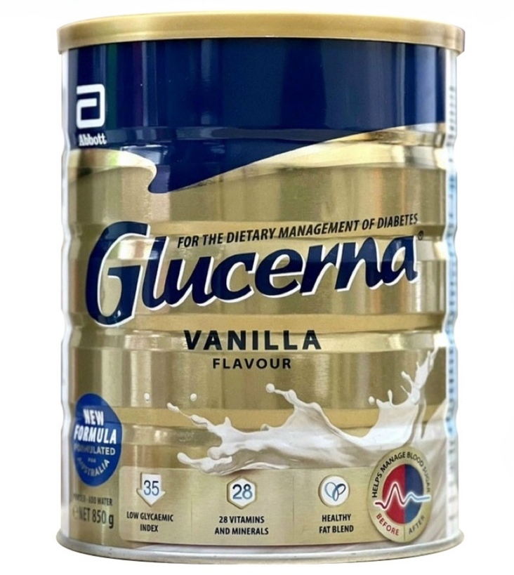 Sữa tiểu đường Glucerna Úc 850g mẫu mới