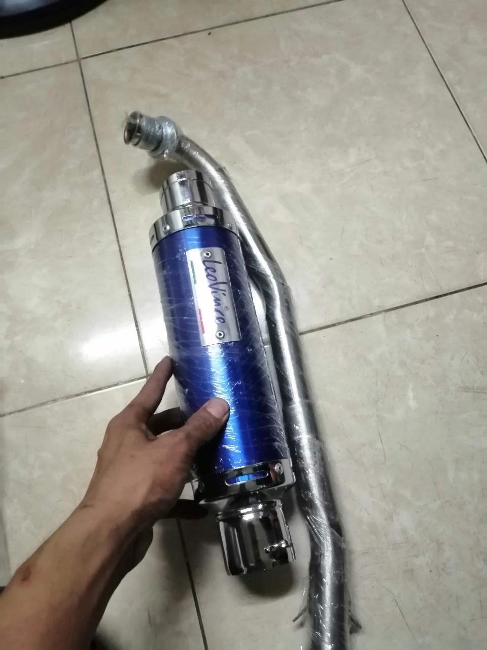 pô xe máy leovince cổ sirius RC xăng,leovin
