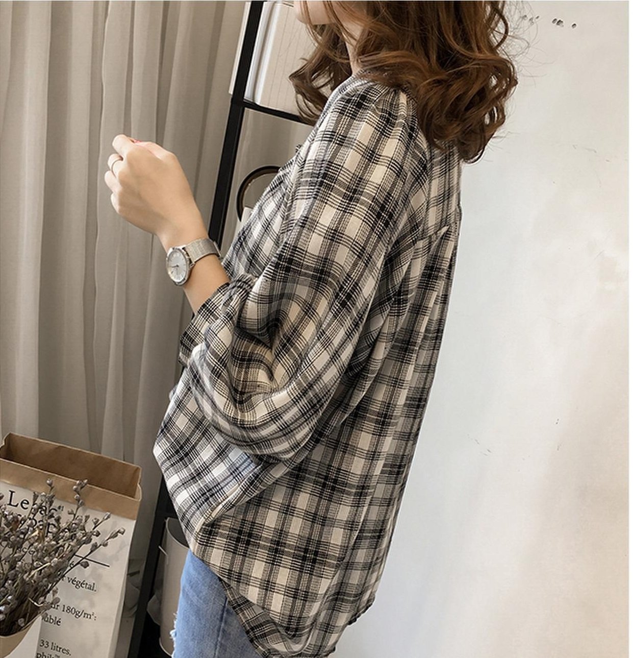 Áo Kiểu Tay Dài Phối Nút Thời Trang Mùa Hè Cho Nữ