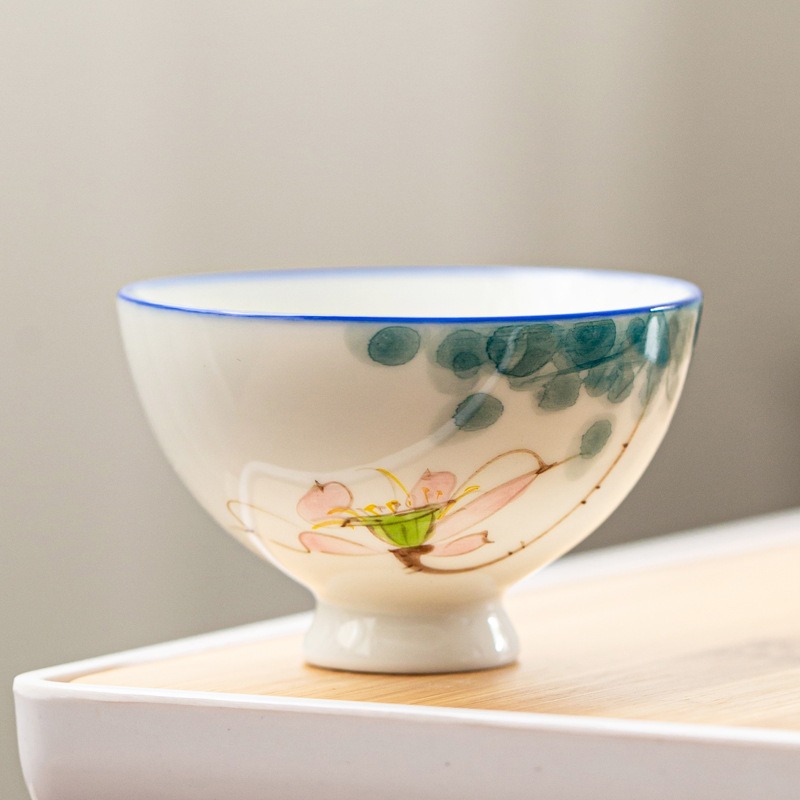 Chén Sứ Cảnh Đức Vẽ Tay 50 ml