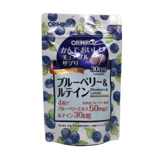Viên Uống Bổ Sung Blueberry Và Lutein Orihiro Dạng Túi 120 Viên Giúp Giảm Cholesterol thumbnail