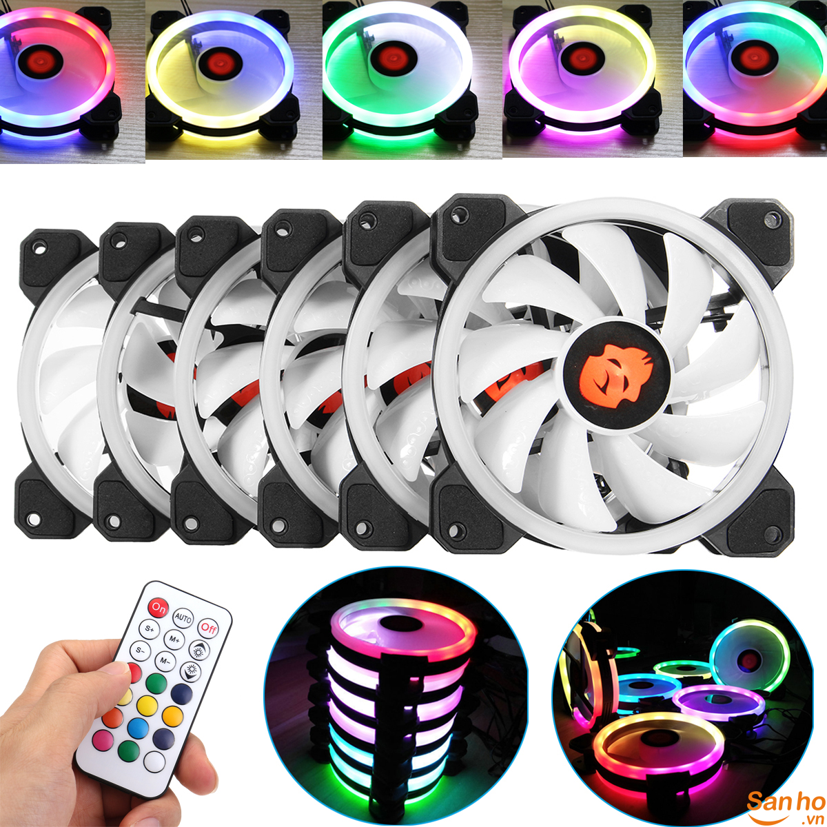 quạt tản nhiệt đèn led máy tính