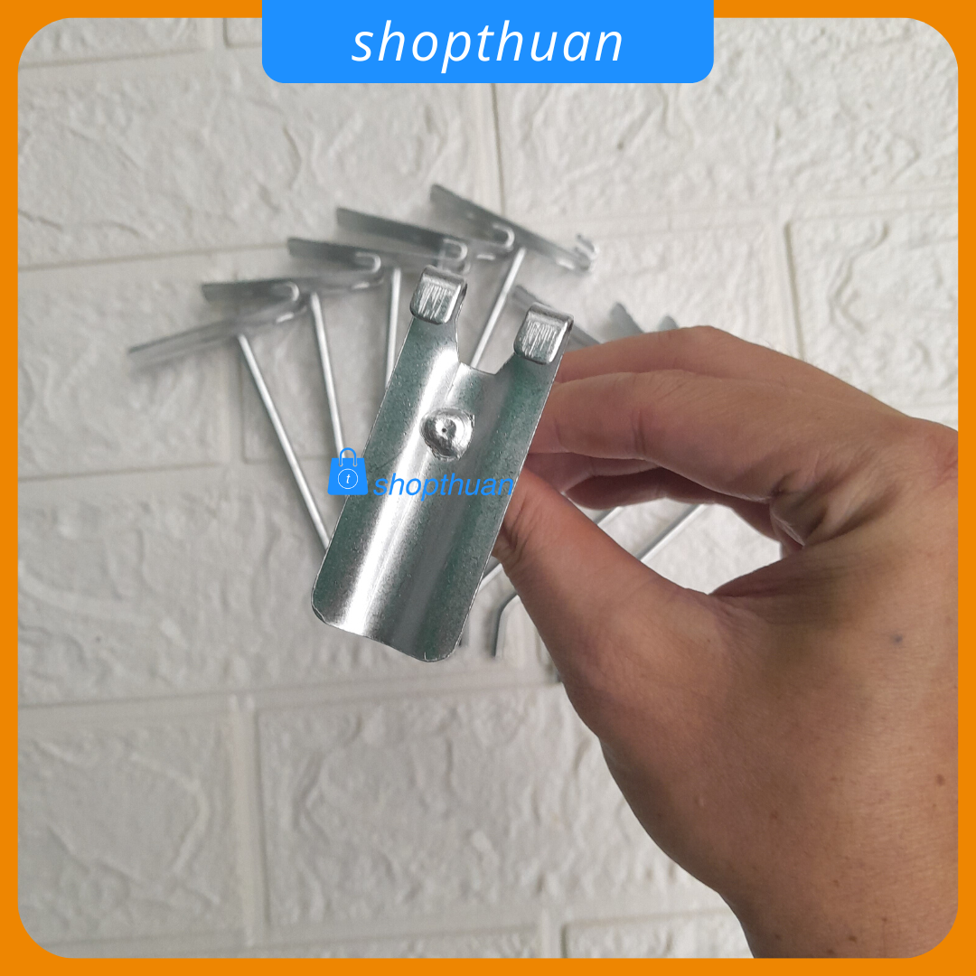 Móc sắt treo lưới dài 12cm, tay lưới phi 5cm - móc treo lưới