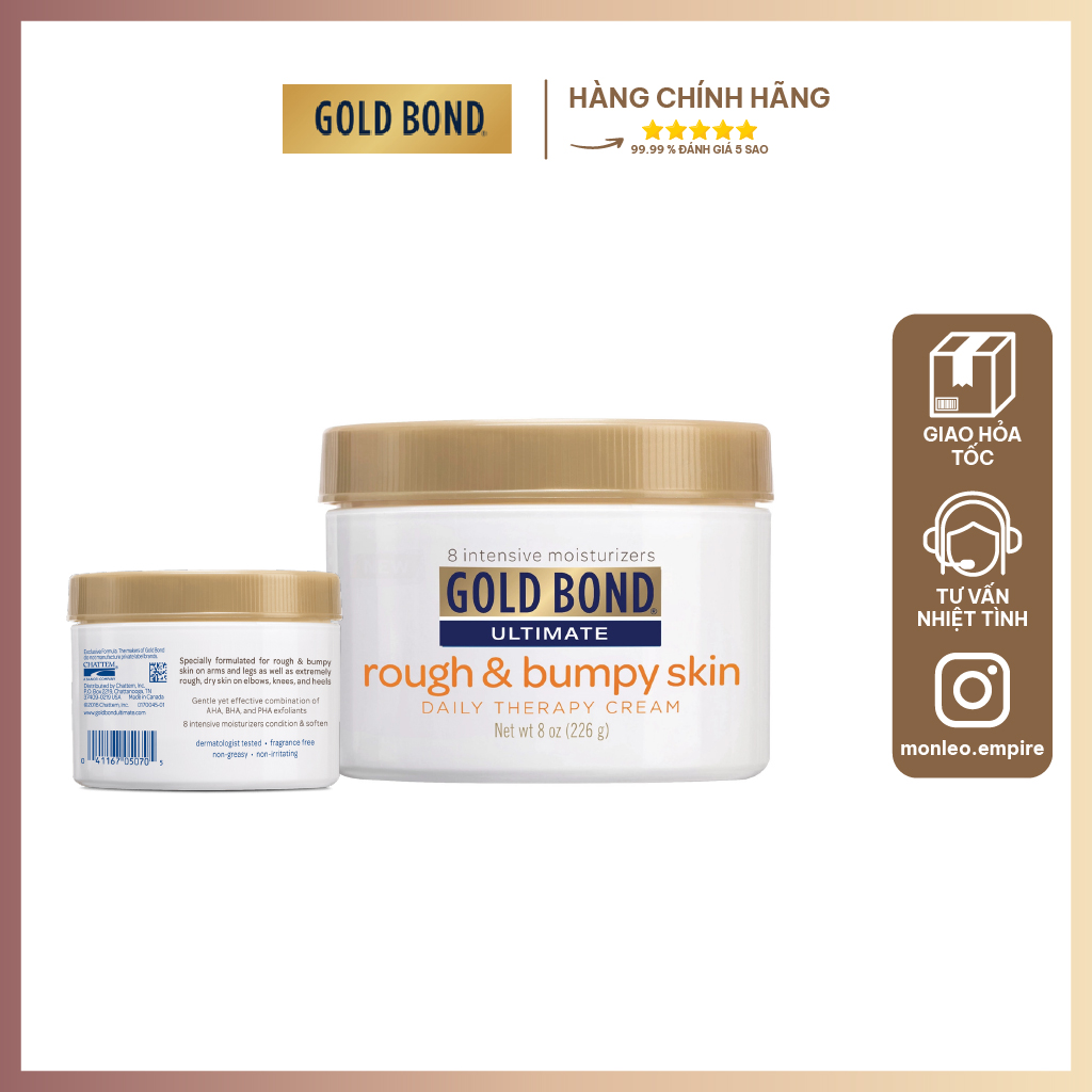 Kem dưỡng da Gold Bond Ultimate Rough & Bumpy Skin 226g