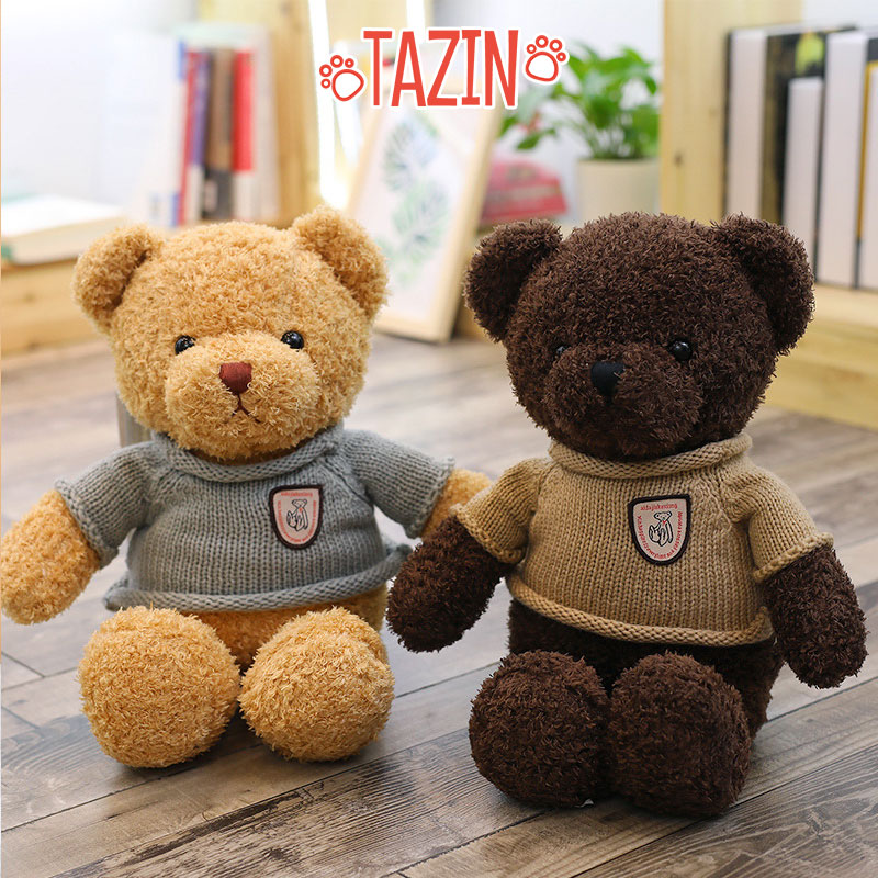 Gấu Bông Teddy Head Tales nâu, vàng kích thước 80cm. Chất liệu cao cấp, mềm mịn, không xù lông phù hợp làm gối ôm, hoặc làm đồ trang trí