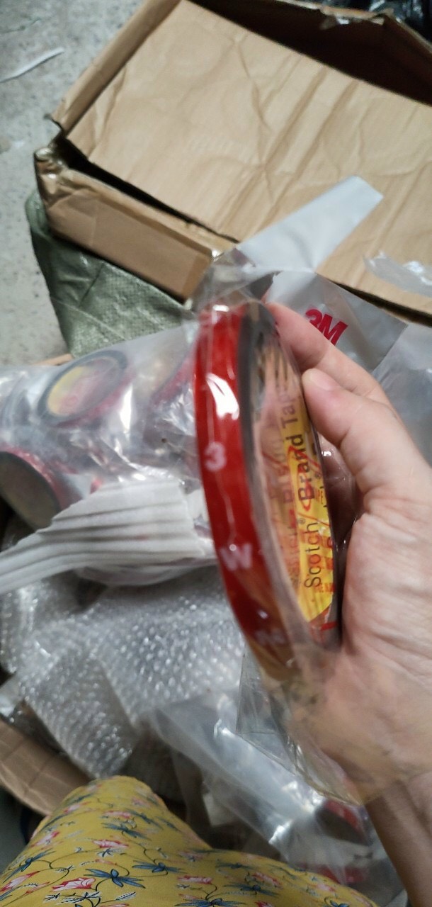 Băng dính - Băng keo 2 mặt 3M siêu dính (Kích thước 1cm x 3mét)