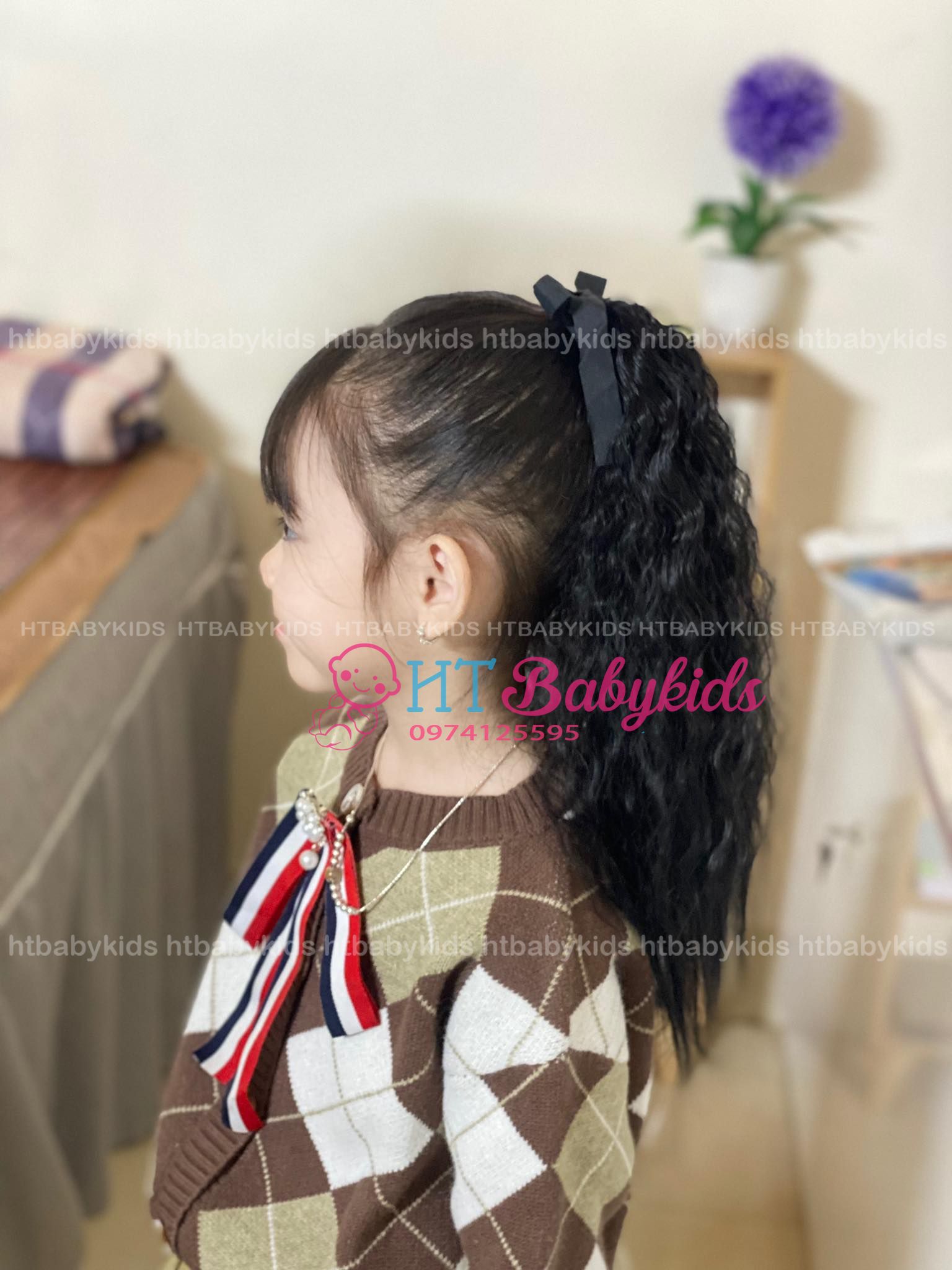 Tóc Giả Bé Gái, Tóc Cột Xù Mì Dành Cho Bé Gái