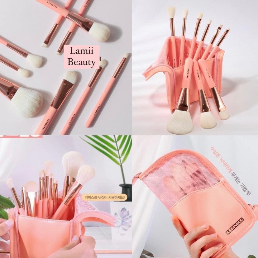 Set Cọ CORINGCO Rose Book Watercolor Brush Set 9PS - Lamii Beauty